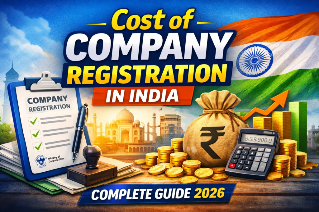 Cost of Company Registration in India (Complete Guide 2026) ⭐