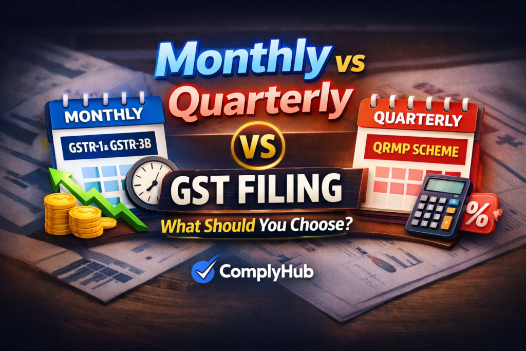Monthly vs Quarterly GST Filing – What Should You Choose?