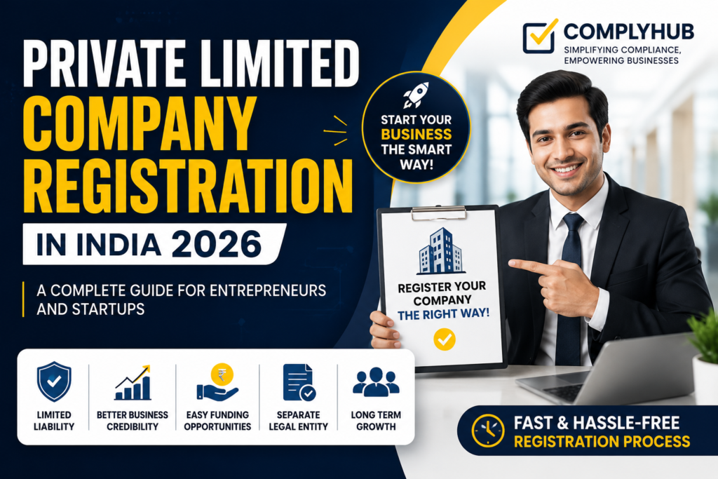 Private Limited Company Registration in India (2026): The Complete Guide for Entrepreneurs and Startups